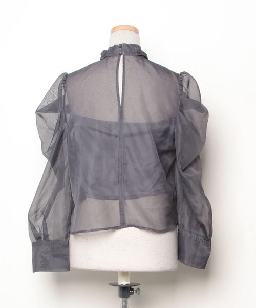 「LILY BROWN」 長袖ブラウス ONE SIZE グレー レディース LILY BROWN 「LILY BROWN」 長袖ブラウス 0 グレー レディース