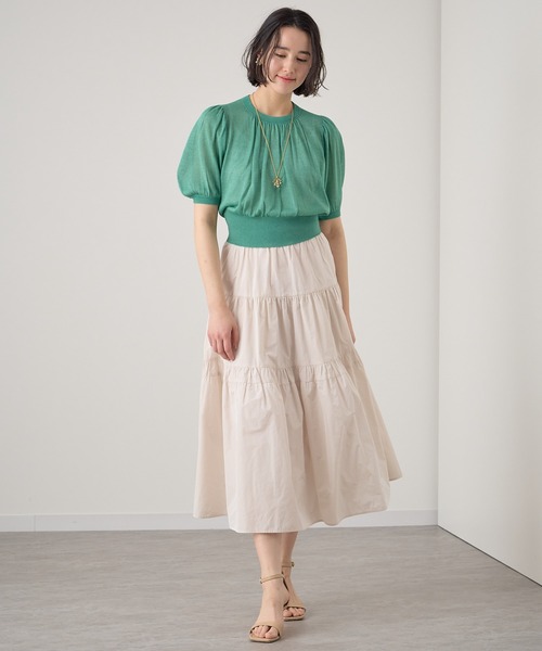 ANAYI 「ANAYI」 ロングスカート 36 オレンジ レディース