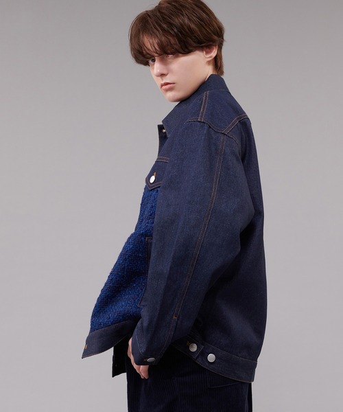 ONCILY（オンシェリー） デニムジャケット LARGE ネイビー メンズ