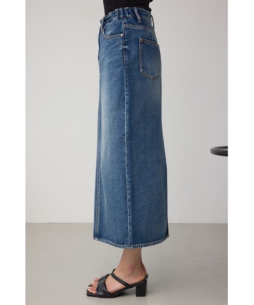 AZUL BY MOUSSY デニムスカート C/T冷感サイドゴムデニム