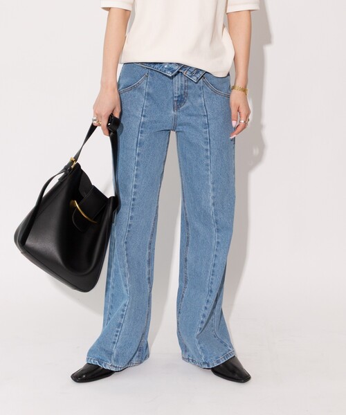 新品未使用　yonfa ヨンファ　sophia デニムパンツ FREAK'S STORE（フリークスストア） ジーンズ デニム デニムパンツ