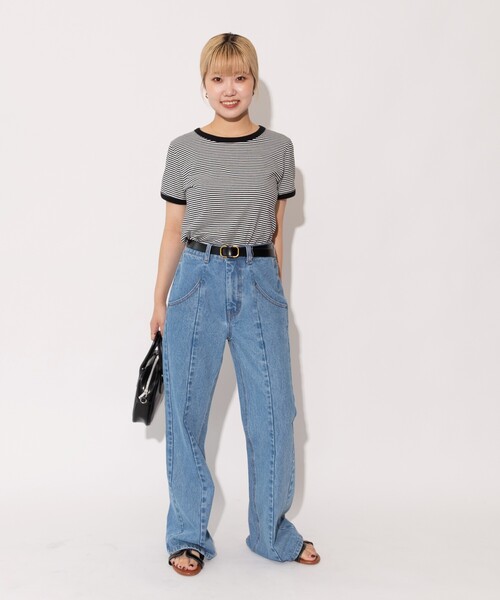 新品未使用　yonfa ヨンファ　sophia デニムパンツ FREAK'S STORE（フリークスストア） ジーンズ デニム デニムパンツ