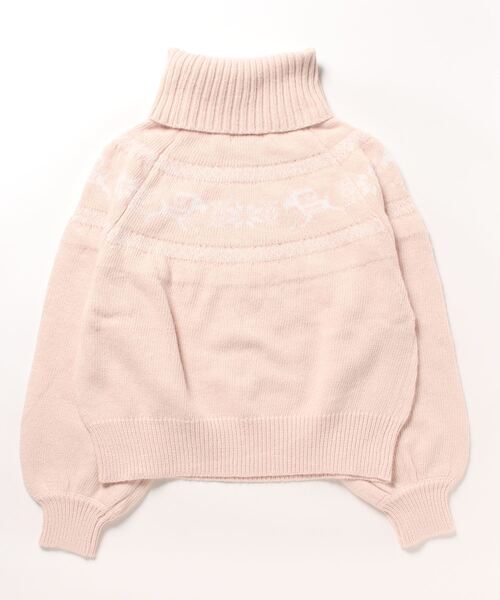 「muguet」 タートルネックニット SMALL ベビーピンク レディース_画像2
