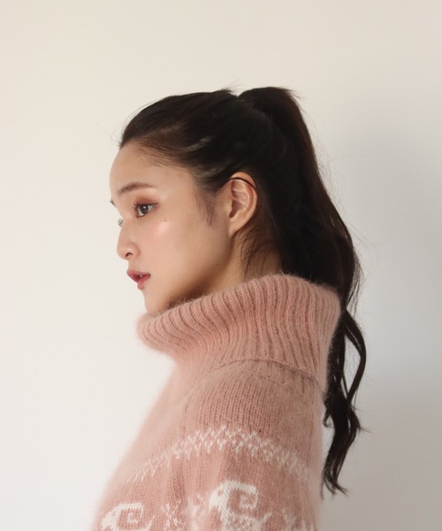 「muguet」 タートルネックニット SMALL ベビーピンク レディース_画像7