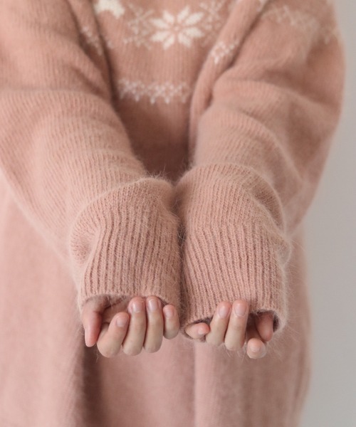 「muguet」 タートルネックニット SMALL ベビーピンク レディース_画像8