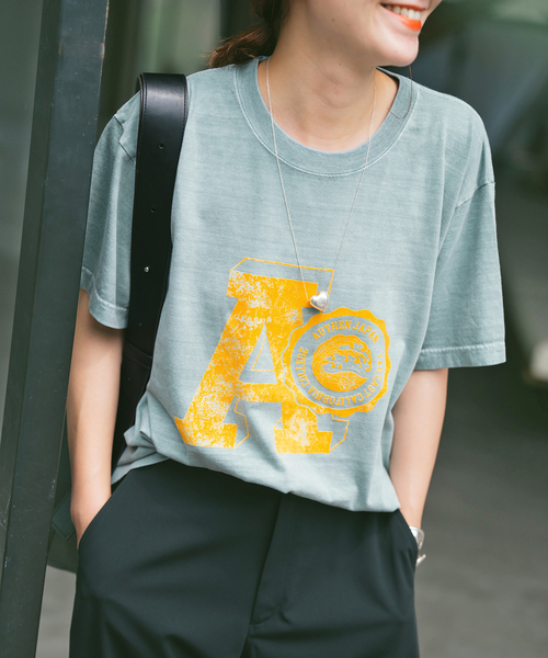 tシャツ AUTHEN / オーセン SS FEC FLOCKY PRINT T-SHIRT レディース