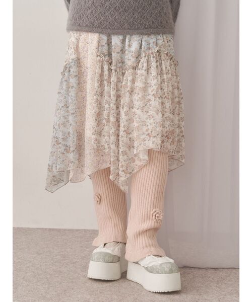 merry jenny（メリージェニー） スカート floralイレギュラーヘム