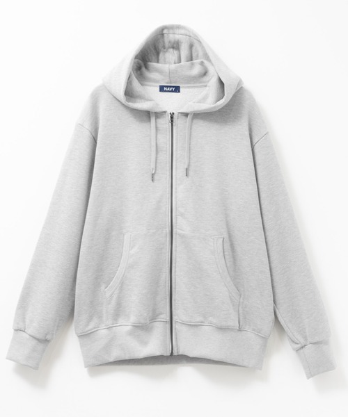 NAVY パーカー 「NAVY/ネイビー」 裏毛ZIPフーディー ユニセックス