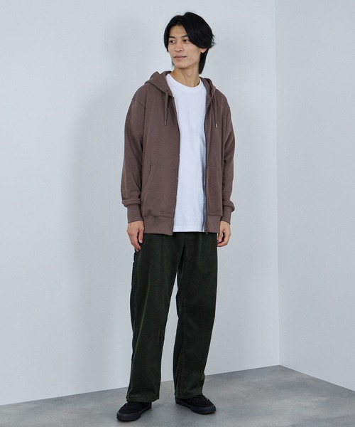 NAVY パーカー 裏毛ZIPフーディー ユニセックス メンズ レディース