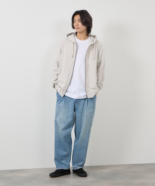 NAVY パーカー 「NAVY/ネイビー」 裏毛ZIPフーディー ユニセックス