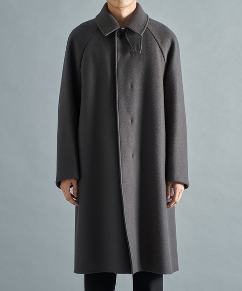 STUDIOUS（ステュディオス） ステンカラーコート 1 ブラック メンズ