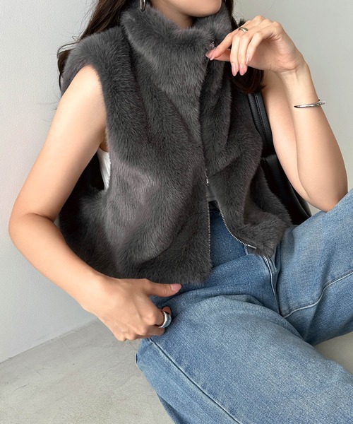【美品】 Theory ジレ ベスト フォックスファー 3918 美品】 Theory ジレ ベスト フォックスファー 3918 - メルカリ