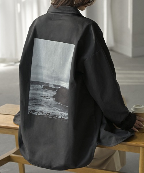 HUG.U（ハグユー） ミリタリージャケット モッズコート バックプリント