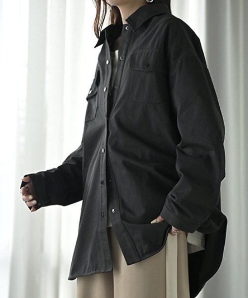 HUG.U（ハグユー） ミリタリージャケット モッズコート バックプリント