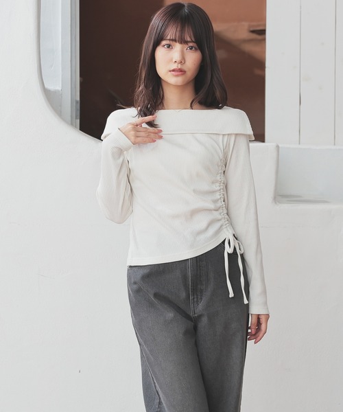 Honeys（ハニーズ） tシャツ オフショルトップス レディース