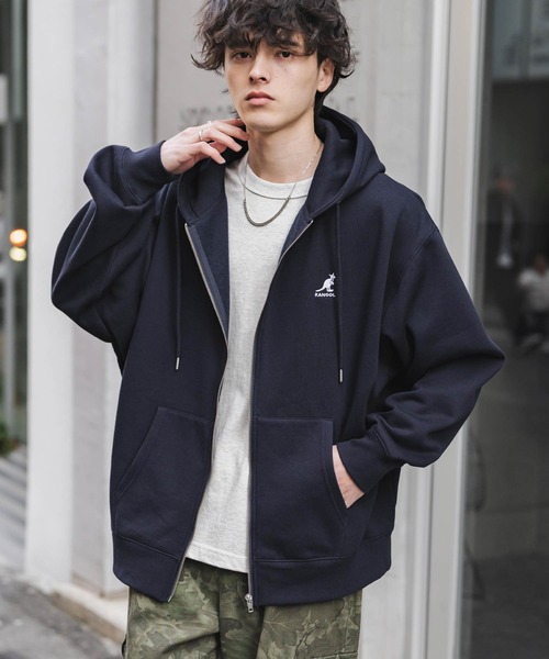 KANGOL（カンゴール） パーカー 別注コラボオーバーサイズ裏起毛ロゴ