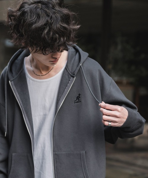 KANGOL（カンゴール） パーカー 別注コラボオーバーサイズ裏起毛ロゴ