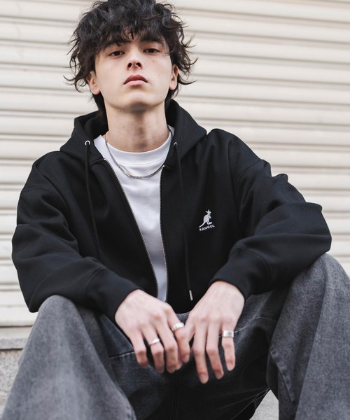 KANGOL（カンゴール） パーカー 別注コラボオーバーサイズ裏起毛ロゴ