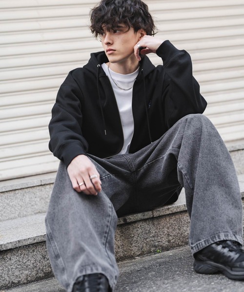 KANGOL（カンゴール） パーカー 別注コラボオーバーサイズ裏起毛ロゴ