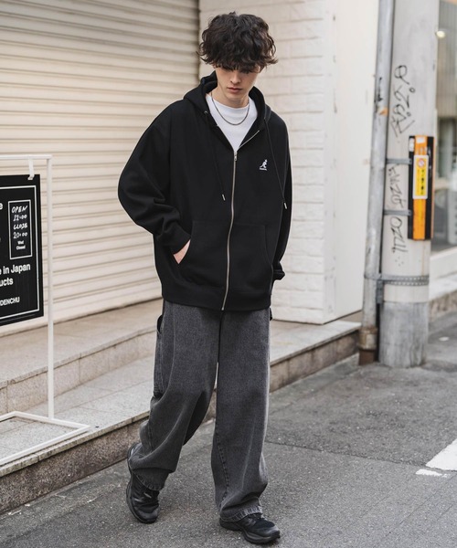 KANGOL（カンゴール） パーカー 別注コラボオーバーサイズ裏起毛ロゴ