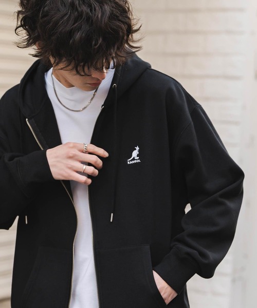 KANGOL（カンゴール） パーカー 別注コラボオーバーサイズ裏起毛ロゴ