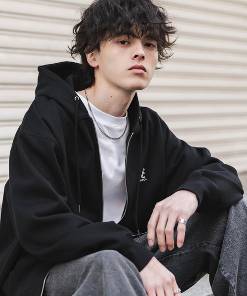 KANGOL（カンゴール） パーカー 別注コラボオーバーサイズ裏起毛ロゴ