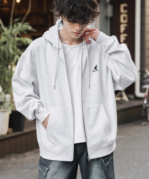 KANGOL（カンゴール） パーカー 別注コラボオーバーサイズ裏起毛ロゴ
