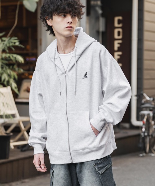 KANGOL（カンゴール） パーカー 別注コラボオーバーサイズ裏起毛ロゴ