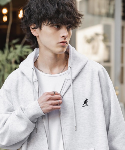 KANGOL（カンゴール） パーカー 別注コラボオーバーサイズ裏起毛ロゴ