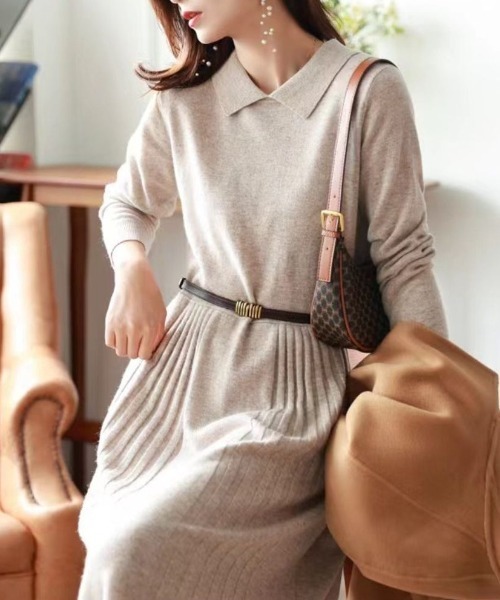 ワンピース 襟付きニットワンピース : ZOZOTOWN Yahoo!店 - 通販