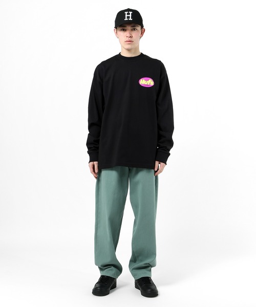 「HUF」 長袖Tシャツ X-LARGE ホワイト メンズ_画像4