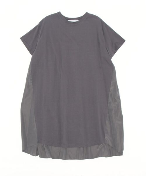 「TITE IN THE STORE」 半袖カットソー 38 グレー レディース_画像3