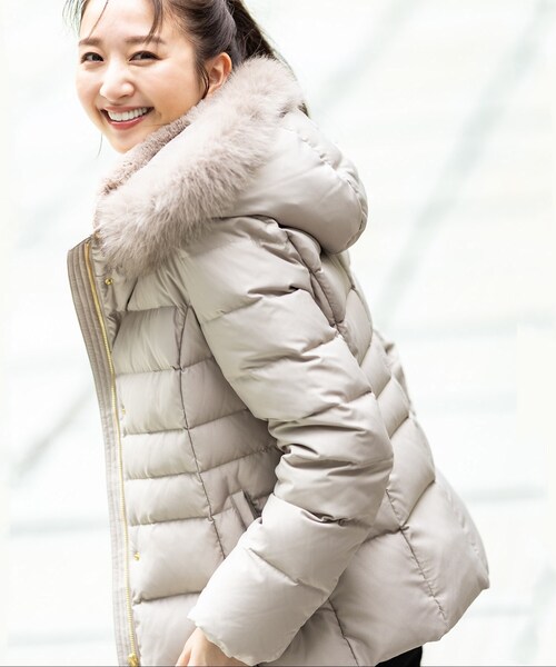 INDIVI（インディヴィ） ダウンコート ダウンジャケット 「名品／撥水