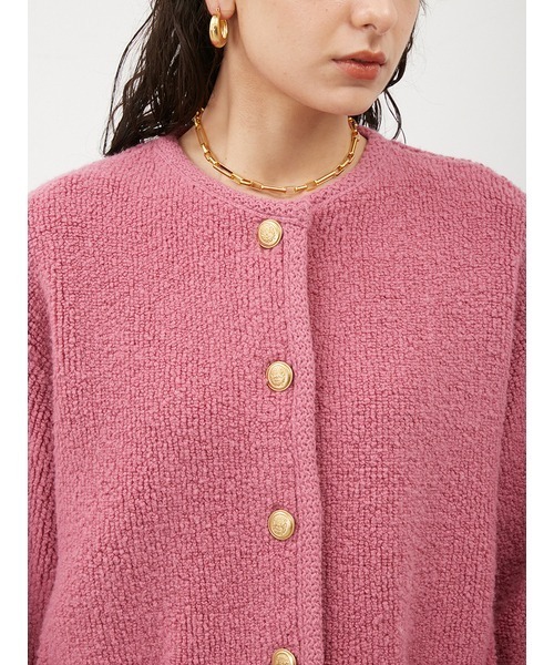 「Mila Owen」 ノーカラージャケット 1 ピンク レディース_画像5