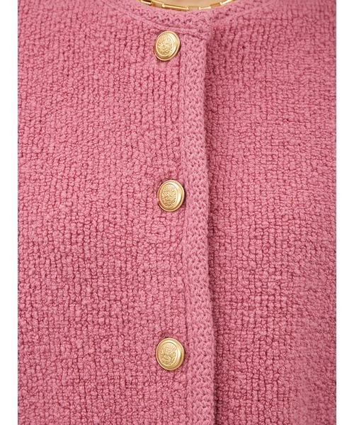 「Mila Owen」 ノーカラージャケット 1 ピンク レディース_画像9