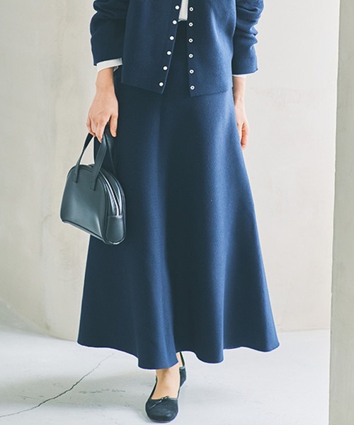 studio CLIP（スタディオクリップ） スカート 12ゲージニットフレア