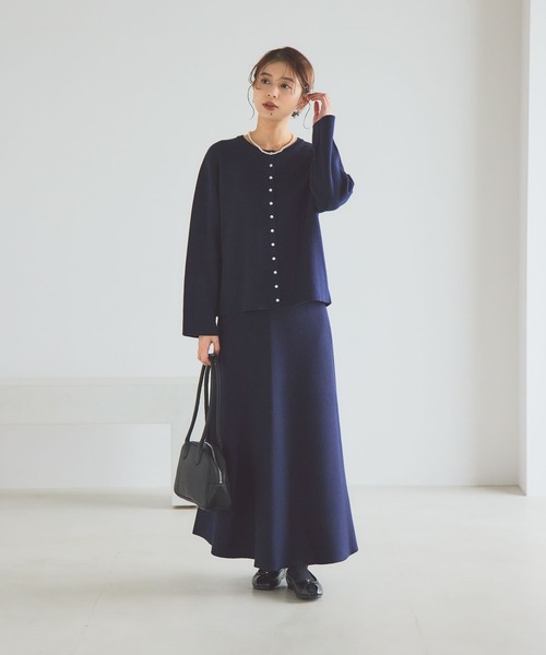 studio CLIP（スタディオクリップ） スカート 12ゲージニットフレア