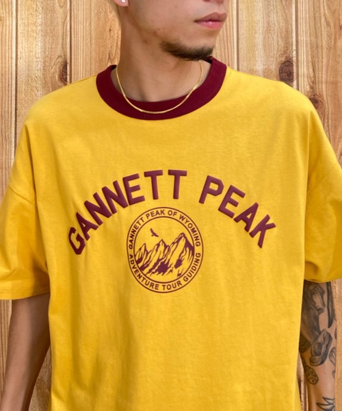 「Champion」 半袖Tシャツ M イエロー メンズ_画像3