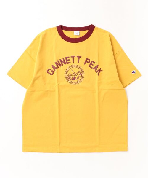 「Champion」 半袖Tシャツ M イエロー メンズ_画像7