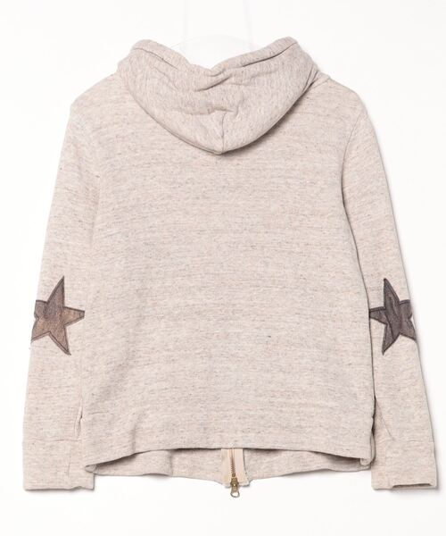 「LADY LUCK LUCA」 ジップアップパーカー - ベージュ レディース_画像2