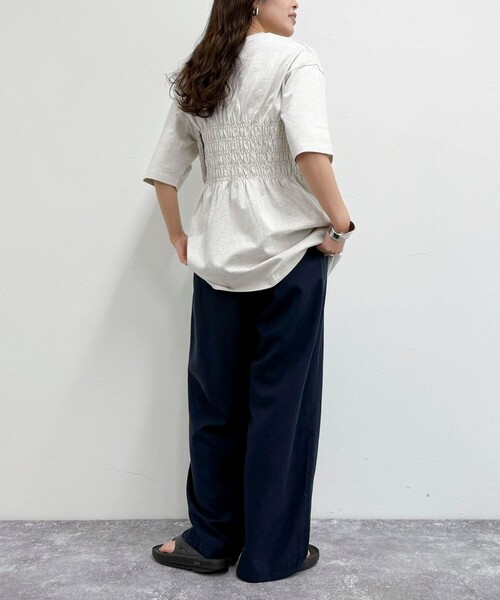 「fredy emue」 イージーパンツ 38 カーキ レディース_画像8