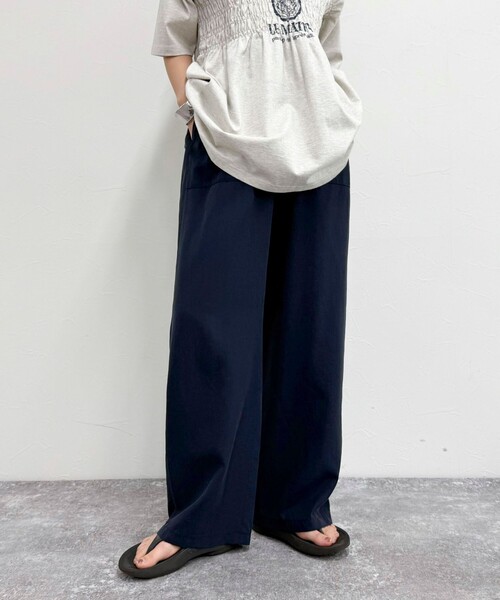 「fredy emue」 イージーパンツ 38 カーキ レディース_画像9