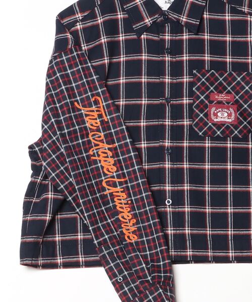 ブラウス シャツ AAPE LONG SLEEVE SHIRT レディースの画像