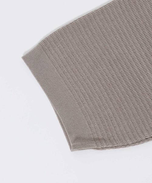 「LYLE&SCOTT」 半袖ニット M グレイッシュベージュ メンズ_画像9