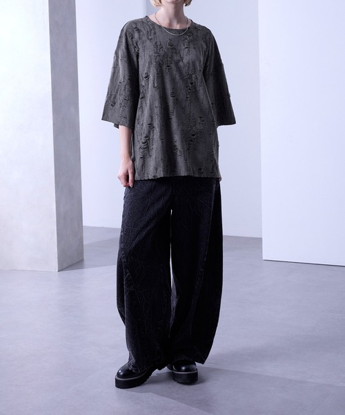 「Loose/ルース」 半袖Tシャツ M ブルー メンズ_画像6