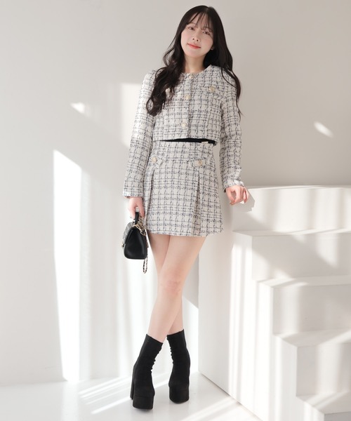 「LIPSERVICE」 ミニスカート M ベージュ レディース_画像3