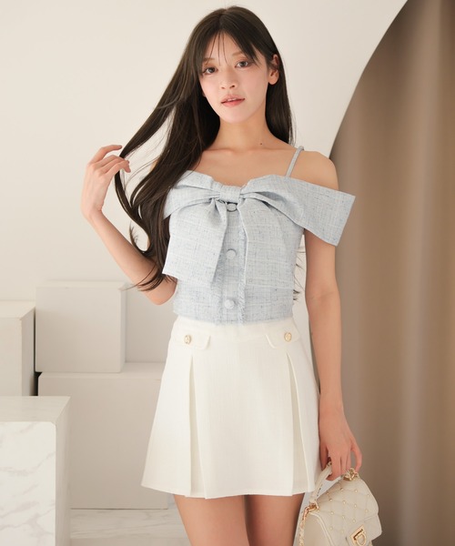 「LIPSERVICE」 ミニスカート M ベージュ レディース_画像8