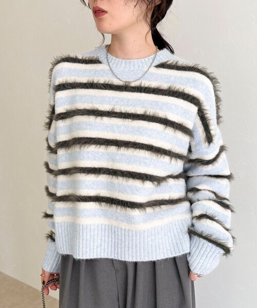 fredy emue（フレディエミュ） ニット セーター マルチボーダー