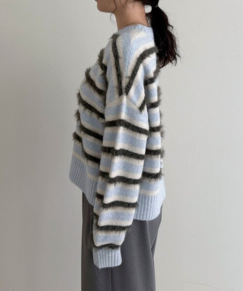 fredy emue（フレディエミュ） ニット セーター マルチボーダー