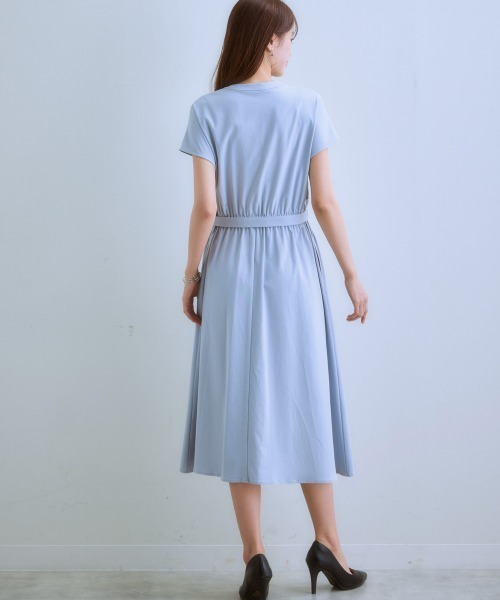 「7days Life Styling」 半袖ワンピース L ベージュ レディース_画像5